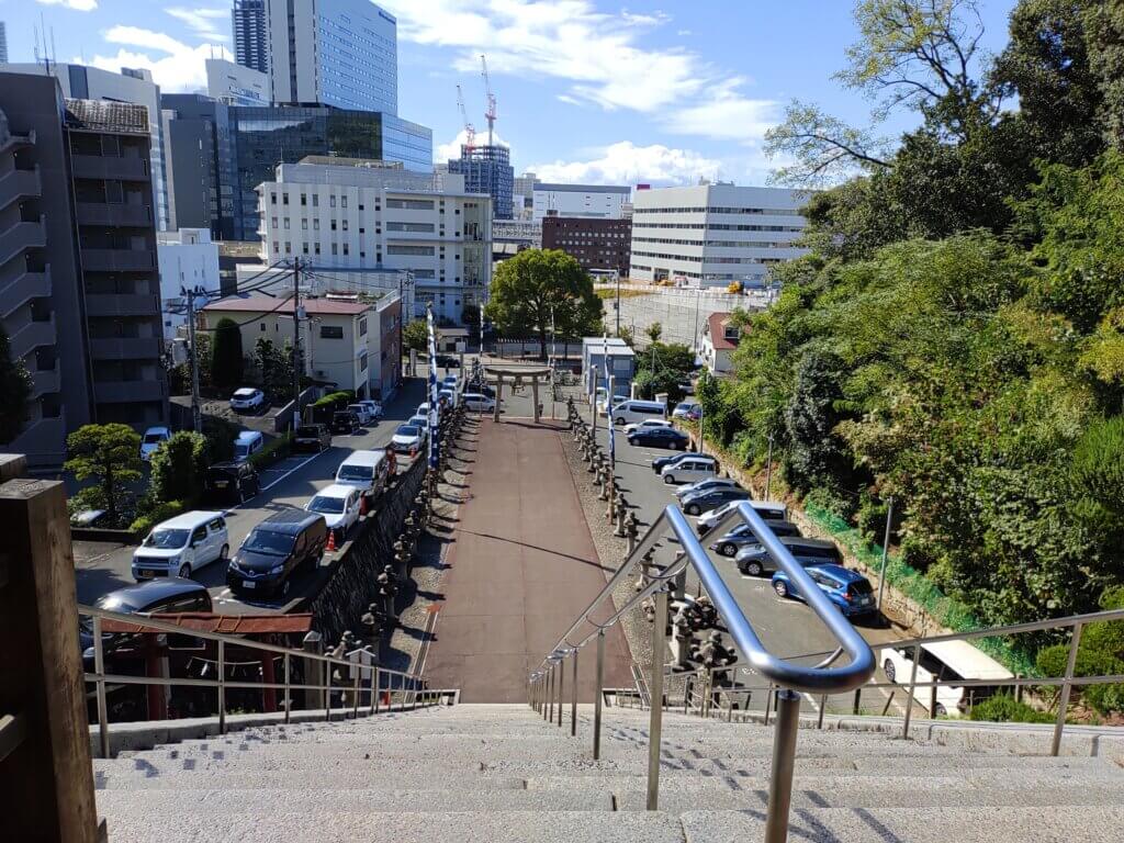 広島東照宮から見た広島の街並み