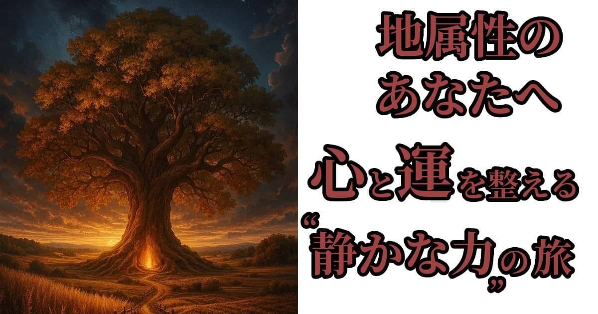 地属性の最強パワースポットを紹介するページのアイキャッチ画像